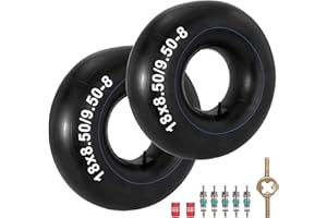 RUTU 18x8.50-8 18x9.50-8 Inner Tube 20x8.00-8 20x10.00-8 Replacement with TR13 Valve Stem Suitable for Lawn Mowers Go Karts ATV Golf Cart Wheelbarrow Tractor Tires Heavy Duty 2 Pack