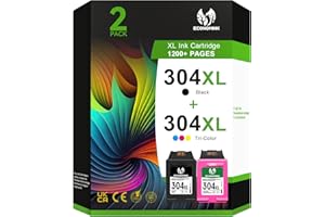 Economink 304 Wkłady atramentowe Combo Pack, tusz do drukarki 304XL dla HP 304 XL, 304 wkłady czarno-kolorowe do Envy 5020, 5010, 5030, DeskJet 2600, 2630, 2620, 2622, 2632