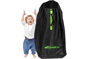 Neuradical Kinderwagen Transporttasche - Robuste 600D Buggy Tasche für Flugzeugreisen - Wasserabweisende Reisetasche für Doppelkinderwagen fürs Flugzeug Schützen Sie Ihren Kinderwagen unterwegs