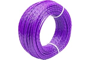 NUOOO Trimmer Line for Grass Strimmer, Universal Trimmer Wire Twist Strimmers String Weed Cutter Cord Trimmer Lines Weed Eater Strings Wires Cords (2.0mmx90m)