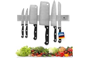 Exitoso couteau à bande magnétique en acier inoxydable autocollant - collage et perçage avec ruban adhésif 3M - porte-couteau magnétique magnétique bande à couteaux