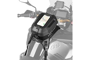 Rhinowalk Motorcykeltankväska vattentät pekskärm 5,6 l MOLLE-system, förvaringsväska för motorcykelsäte (med pekskärm)