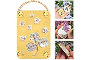 xinrongda Micro pressa per fiori, kit di stampa per fiori in miniatura, pressa per fiori per adulti, piante e artigianato in metallo, kit di conservazione delle piante pressato fai da te per amanti