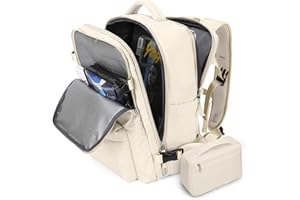 SZLX Duży damski plecak turystyczny sportowy wodoodporny 14-calowy plecak szkolny na laptopa z przegrodą na buty z portem USB do ładowania