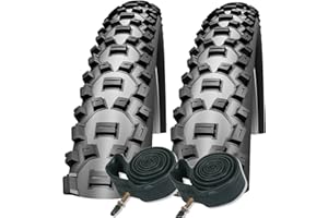 Schwalbe Nobby Nic 26 x 2.25 Mountain Bike Performance Tyres Presta Inner Tubes (Pair)