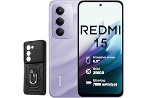 XIAOMI Redmi 15 Smartphone (Violet), 8GB/256GB SIM 4G, 6.9" Confortable pour Les Yeux,Pouces Batterie 7000 mAh, Charge Rapide 33 W et Charge inversée 18 W,Coque Inclus