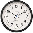 Acctim Bromham Non Ticking Sweep Seconds Hand Wall Clock 20cm Diameter (Black)