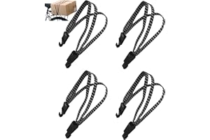 TAKONE Cykelspännremmar 4 stycken 40–90 cm gummispännare bagage