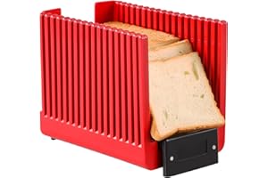 GEEDEL Affetta Pane Fatto in Casa, Tagliere Pane Flodable e Campact, Taglierina per pane senza BPA facile da pulire per Colomba, Pane Di Matera, Pane Fatto In Casa