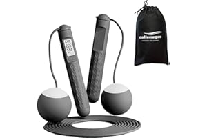 COLLOMAGOO Skipping Rope, Jump Rope, Jumping Rope with Counter, Digital Jump Rope for Fitness, Crossfit, Exercise, Boxing, MMA, Gym