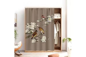 SK Studio Short Curtains for Kitchen, Cabinet Shelf Dust-Proof Doorway Curtain Under Sink Skirt for Bathroom Laundry Room, RV Curtains Style 6, 19.7" W x 39.4" H