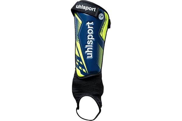 uhlsport Tibia Plate Pro Protege Tibia Foot Protège tibiaa Football Protège-Tibias Enfant - pour Enfants et Adultes - avec Protection de la Cheville et Une Excellente Protection Contre Les Chocs