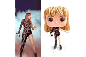 GENERIC 12cm Pop Singer Figures Statue - 𝑻𝒂𝒚𝒍𝒐𝒓 𝑺𝒘𝒊𝒇𝒕, Modern Art Sculptures for Home Decor, Resin Figure Sculpture Crafts Ornament, Collectible Figurines Living Room Decoration with Tape base (E)
