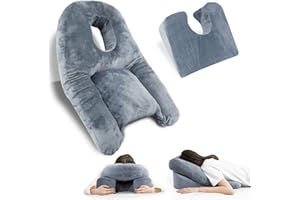 ‎HOMCA HOMCA Poduszka do spania w dół, oddychająca poduszka siatkowa do post-witrektomii, otworu plamki i odwarstwienia siatkówki po operacji, poduszka do masażu, 70 x 46 cm