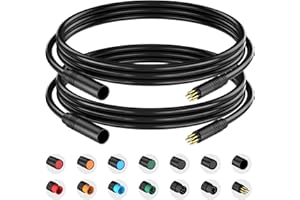 BALUOQI Luces Bici eléctricas/Aire/Frenos/extensión del Conector Impermeable de 2/3 / 4/5 / 6/8 / 9 Agujas para Piezas de ebike Extensión del Cable