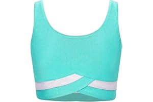 Mufeng Top Interior para Niñas Camiseta de Tirantes Sujetador Deportivo Infantil Chaleco Interior con Tirantes Finos Cruzados