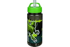 Scooli - Jurassic World butelka na napoje – nie zawiera BPA, z motywem Jurassic World – idealna dla dzieci i fanów – przedszkole i szkoła – 500 ml