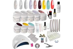 SUN GARDEN NAILS Kit débutant Starter UV Starlight incl.Dispositif combiné UV-LED avec beaucoup d'accessoires ongles d'art