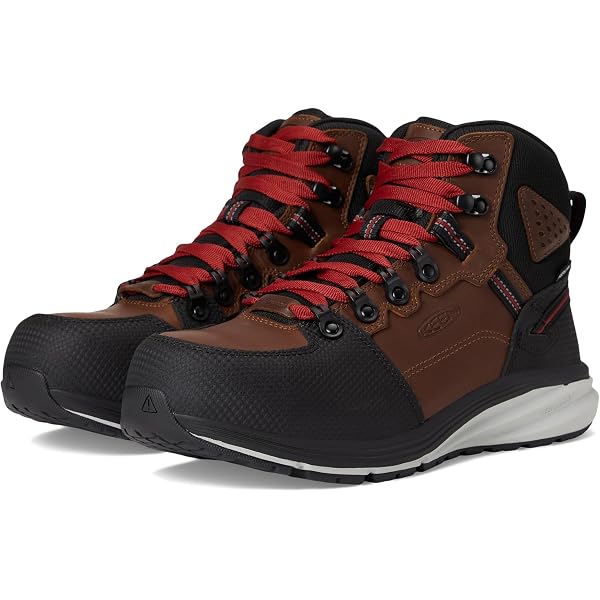 Keen Vista Energy Leather Sneakers 11.5EE Extra Wide Steel Toe Work Shoes Brown Keen Utility Vista Energy ESD Work Shoes Carbon Fiber Toe  main image 4