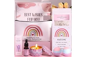 BAICAI Pamper Gifts For Women Birthday Pamper Hamper Relaxation Bath Gift Mum Care Package For Her, Self Care Gift Set Relax Spa Gift Girls Lavender Pamper Gift Birthday Presents For Mother,Friend,Sister