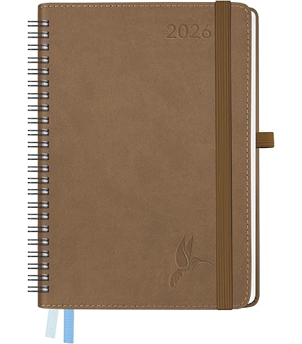 Kalender 2026, weekplanner (januari 2026 - december 2026), ringband met zachte kaft, ca. A6 (18 x 9,8 cm), 12 maanden agenda, 1 week 2 pagina's, roze Kalender 2026, weekplanner (januari 2026 - december 2026), ringband met zachte kaft, ca. A6 (18 x 9,8 cm), 12 maanden agenda, 1 week 2 pagina's, roze