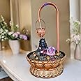 Decrosh. Feel the Luxury Copper Metal Shivling Water Fountain With Crystal Ball for Home Decor Showpiece Tabletop Waterfall Decoration | Indoor & Outdoor (Big, Adiyogi)