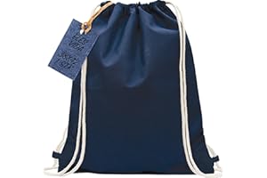 ELES VIDA Sacca in cotone da palestra, Zaino borsa in tessuto, borsa in cotone, borsa in juta Borsa in tessuto omologata OEKO-TEX®