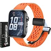 Rongep [Air-Loop] Huawei Watch Fit 5/Fit 5 Pro/Fit 4/Fit 4 Pro/Fit 3 ile Uyumlu Kordon Manyetik Kilit Mekanizmalı Fit 5 Kordo