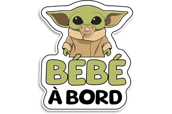 Bratiki Bébé Alien, Sticker Bébé à Bord Résistants aux UV et Waterproof, Autocollant Bébé à Bord Facile à Appliquer, Autocollant pour Voiture