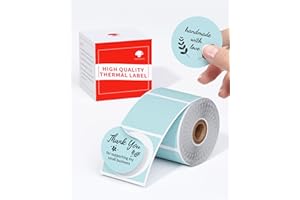 Memoking Zielone okrągłe etykiety termiczne kompatybilne z drukarkami etykiet M110, M120, M220, M221, M200, M260, 50 mm x 50 mm (1,96'' x 1,96''), 140 etykiet/rolka