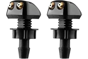 tiyiyok 2Pcs Buse de Lave-Glace Avant Universelle, Gicleur Lave Glace, Lave Glace Voiture, Convient Aux Pièces Automobiles avec Interface de 8 mm