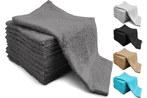 Adore Home 20 Assorted Colour Cotton face cloths Flannels 30cm x 30cm