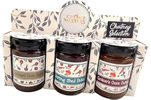 SYNC'T Choice Masters Cheese Lovers Trio Jar Gift Set - Cheeseboard Accompaniment Tea Time Gift Pack - ~Caramelised Onion Cheeseboard Chutney & Potting Shed Pickle and Gardeners Choice Chutney