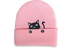BIBITI Katzenmütze,Mädchen Kinder Mütze Wintermütze Winter Herbst Beanie Lila Mützen mit Katze Ohren Katzenohren Strickmütze Cat Haube Süße Kitty Mutze Katzen Hat Katzenmotive Caps für Kids Teenager Madchen