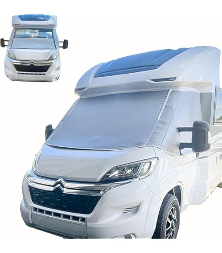 Copriparabrezza Per Camper Fiat Ducato Dal 2006 - Tessuto Multistrato, Isolante E Protettivo - Foto 4