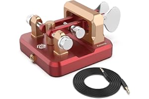 Putikeeg CW Clé Morse,clé télégraphique CW Keyers,télégraphe clé,clé Morse,Pagaie Double clé Morse,Transmetteur de Code Morse,manipulateur Morse (Rouge-Or)
