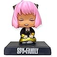 AUGEN Super Hero Anya Forger Spy X Family Action Figure Limited Edition Bobblehead with Mobile Holder for Car Dashboard, Office Desk & Study Table (Pack of 1)