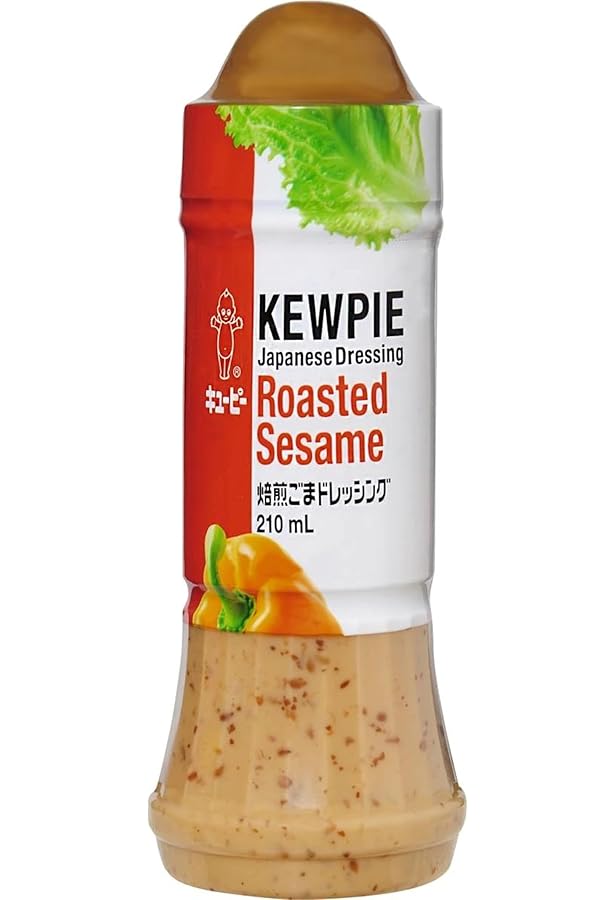 Kewpie Dressing Roasted Sesame Japan Recipe, 210 ml / 225 g,Yellow