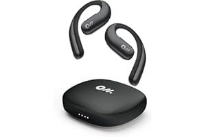 Oladance OWS Pro Open Ear Bluetooth Headphones with Multipoint Connection, Up to 58 Hours Playtime Air Conduction Headphones with Charging Case, Android&iPhone Compatible, Sound Black