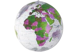 HAB & GUT - EB002 - Ballon de Plage Gonflable, Transparent, diamètre 45cm