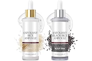 MEITREND Peel Shot Glow Rice Ampoule Duo, Reis Peeling Ampulle, Exfoliant Rice Ampoule Mitesserentferner Exfoliant, Peel Shot Glow Reis Ampulle Duo - Sanftes Peeling & Porenreiniger Gesicht