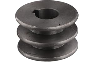 YJDOORPLAY Polea de Correa en V Tipo A de Doble Ranura de Hierro Fundido, Polea de Motor, Accesorio de Herramienta Eléctrica, Diámetro 50-94mm, Múltiples Tamaños (50x31x19mm)