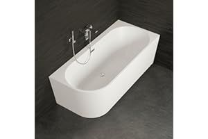 SPALINA CAPRI DROITE - Vasca freestanding a parete Destra L 170 x l 76 cm