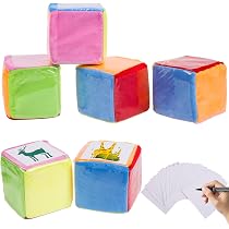 alldoro 63108 Cube XXL en mousse Bleu 15 x 15 cm Grand dé de jeu souple doux et silencieux pour jouer et apprendre à l'intérieur et à l'extérieur