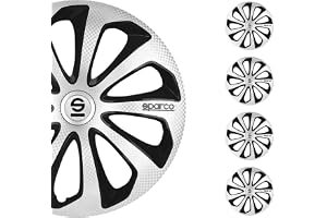 Set Sparco hjulskydd Sicilia 16 tum silver/svart/kol