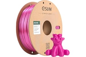 ‎ESUN eSUN Jedwab PLA Filament 1,75 mm, Jedwabisty Połysk Filament do Drukarki 3D PLA, Dokładność Pomiaru +/- 0,05 mm, 1 kg szpula (2,2 LBS) Filament do Druku 3D dla Drukarki 3D, Jedwab Fioletowy