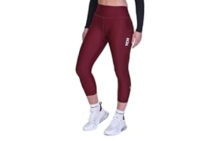 THOROGOOD SPORTS TCA Women's 3/4 Padded Cycling Leggings High Waist Breathable Bike Shorts with Pockets Anti-Slip Quick Dry