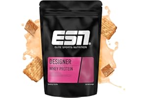 ESN Whey Protein Powder, Designer Cinnamon Cereal Protein Powder, 1000g, 33 Servings with up to 23g Protein per Serving, Vegetarian
