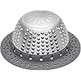 LEKEYE Drain Hair Catcher/Bathtub Drain Cover/Drain Protector for Pop-Up & Regular Drains(Patented Product)