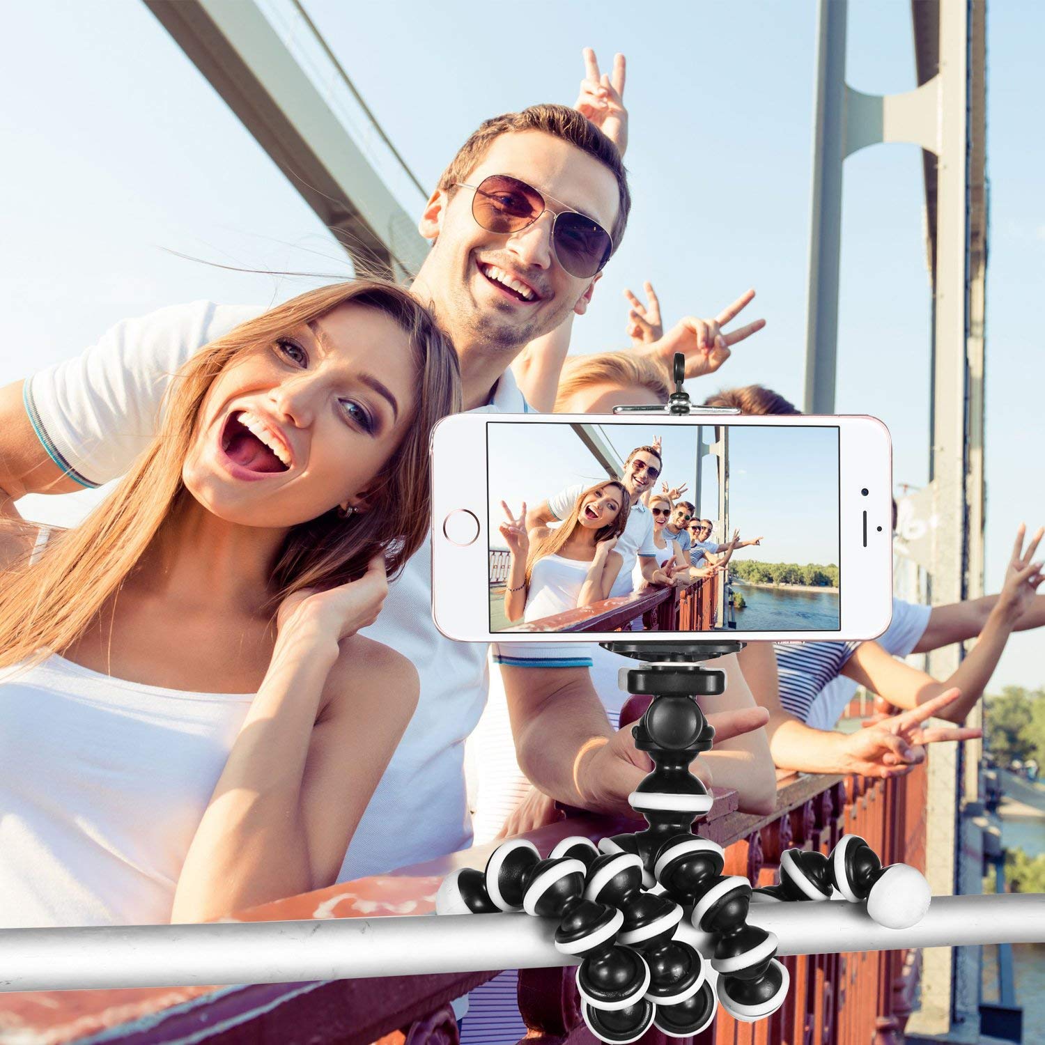 Tygot Gorilla Tripod/Mini 33 CM (13 Inch) Tripod for Mobile Phone with Phone Mount | Flexible Gorilla Stand for DSLR & Action Cameras - Image 6